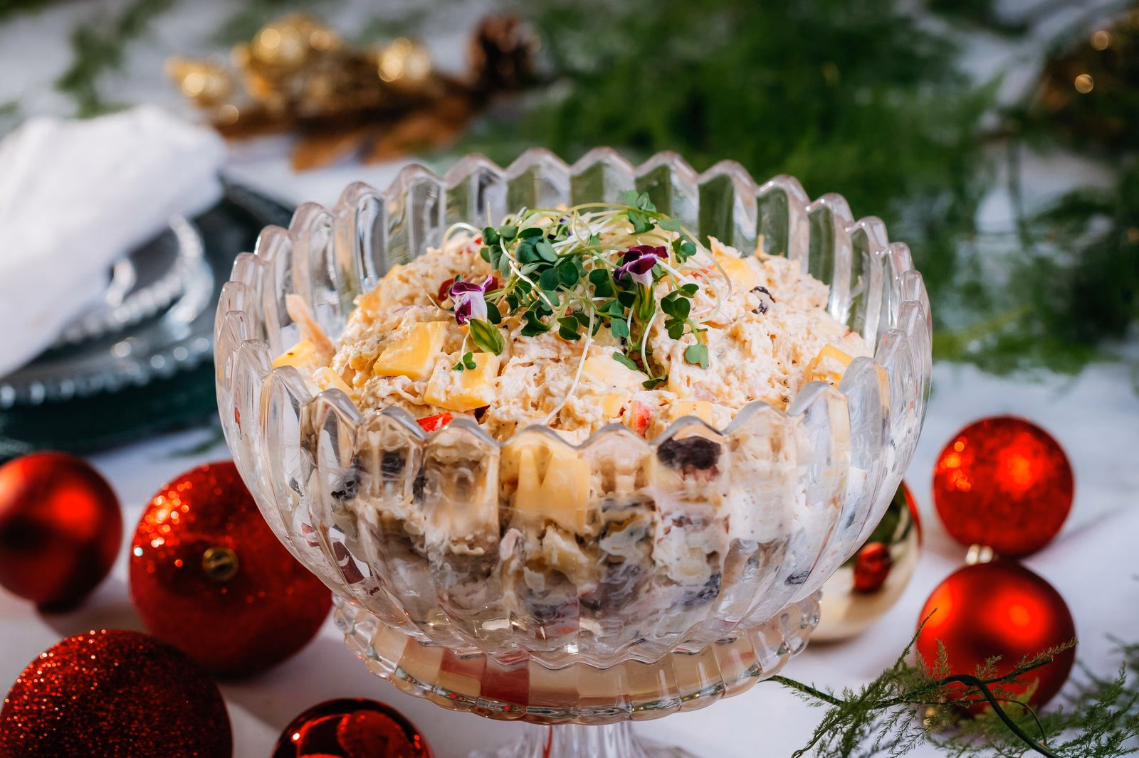 Salpicão de Frango Defumado com Maçã Verde
