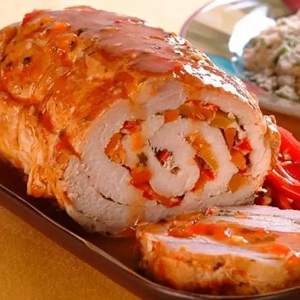 Lombo Tradicional Recheado Assado - Suculento e Muito Saboroso!