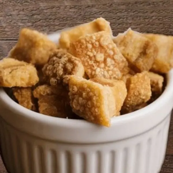 Torresmo da casa. Pote de 500ml