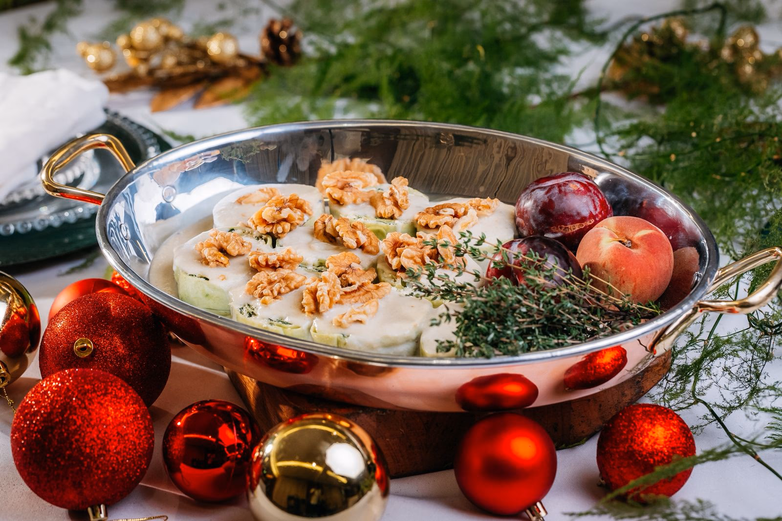 Rotolone de Espinafre com Ricota e Nozes 