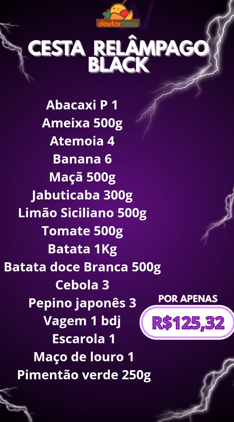 Cesta RELAMPAGO BLACK