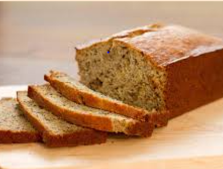 Bolo de banana com canela